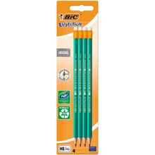 Набір олівців BIC Evolution HB з гумкою 4 шт (3270220049012)