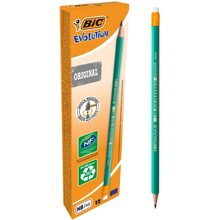 Набір олівців BIC Evolution HB з гумкою 12 шт (880332)