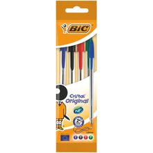 Набор ручек BIC Cristal 4 цвета (3086121601033)