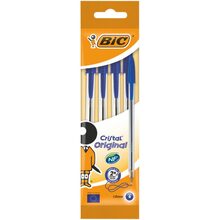 Набор ручек BIC Cristal 4 шт Blue (3086121601019)