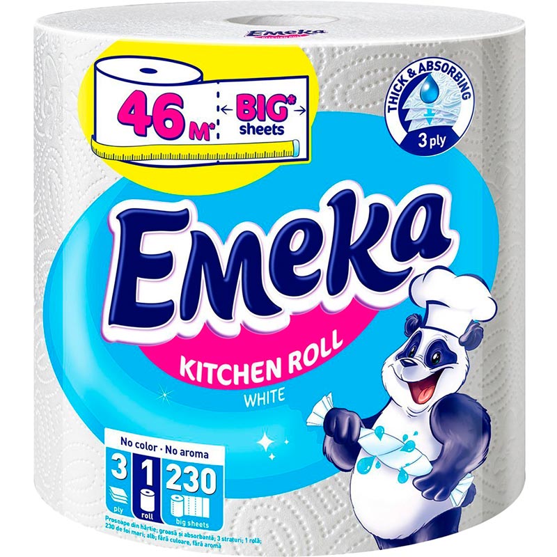Бумажные полотенца Emeka Jumbo White (3800024035159)