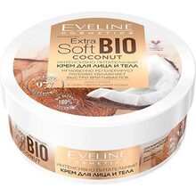Крем для лица и тела Eveline Extra Soft Bio Coconut 200 мл (5903416019053)