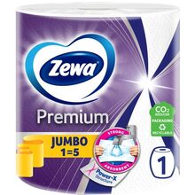 Бумажные полотенца Zewa Jumbo Premium 3 слоя 1 рулон 230 отрывов (7322541192017)