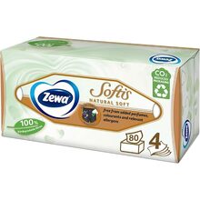 Салфетки косметические ZEWA SoftisNatural Soft 80 (7322541351414)