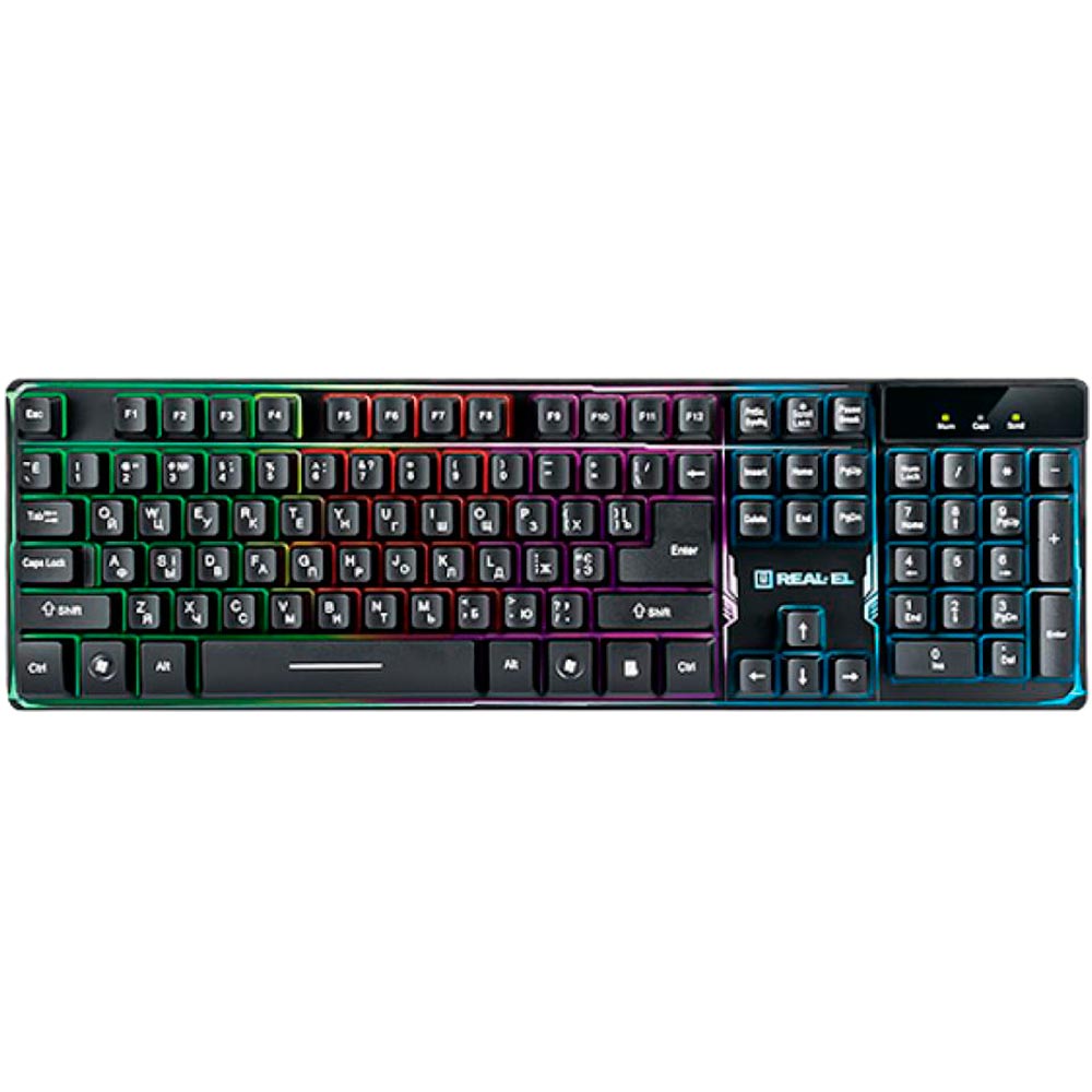 Клавиатура REAL EL Gaming 8700 Black (EL123100015)