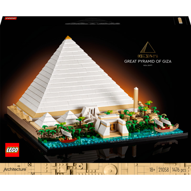 Конструктор LEGO Architecture Пирамида Хеопса 1476 деталей (21058)