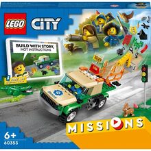 Конструктор LEGO City Missions Миссии по спасению диких животных 246 деталей (60353)