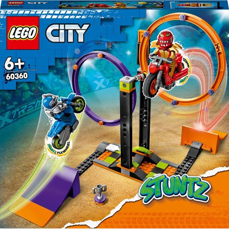 Конструктор LEGO City Stuntz Каскадерське завдання з обертанням 117 деталей (60360)