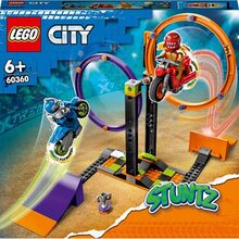 Конструктор LEGO City Stuntz Каскадерское задание с вращением 117 деталей (60360)