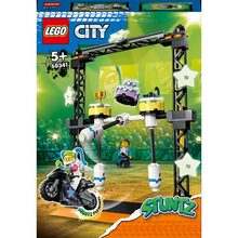 Конструктор LEGO City Stuntz Трюковое испытание «Нокдаун» 117 деталей (60341)