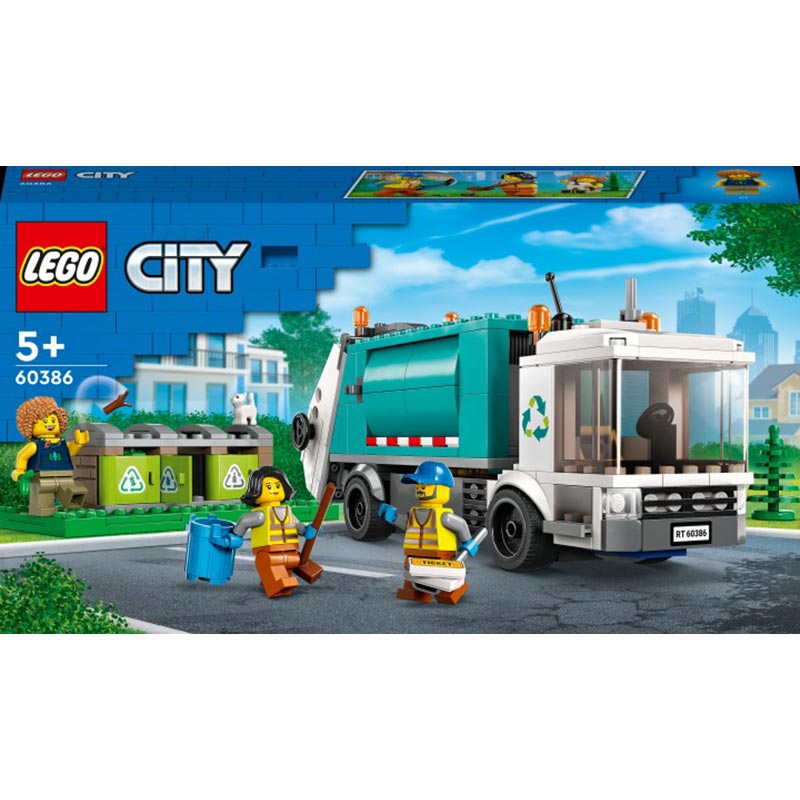 Конструктор LEGO City Сміттєпереробна вантажівка 261 деталь (60386)