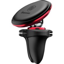 Автотримач BASEUS Magnetic Air Vent Car Mount With Cable Clip Red