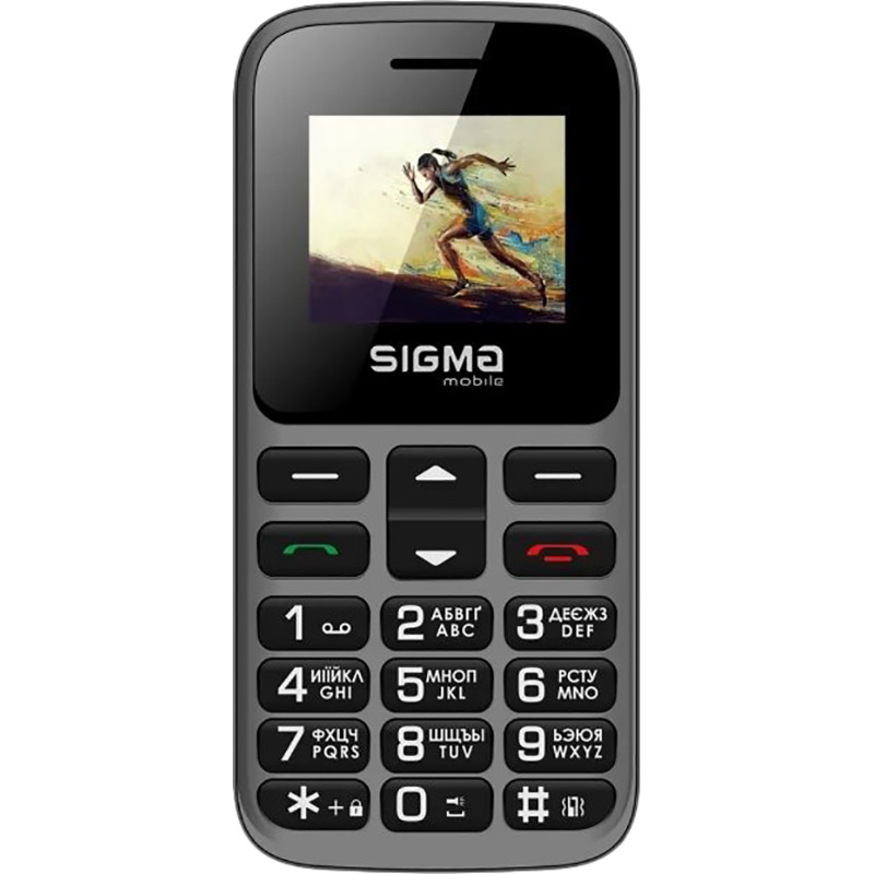 Мобільний телефон SIGMA Comfort 50 Hit Dual Sim Grey (4827798120927) Діагональ дисплея 1.77