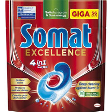 Таблетки для посудомоечной машины SOMAT Somat Exellence Экселенс 56 таблеток (9000101576160)
