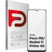 Захисне скло ArmorStandart Full Glue для Xiaomi Poco M5/Redmi 11 Prime 4G Black (ARM62957)