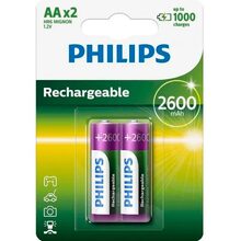 Акумулятор PHILIPS AA MULTILIFE 2600mAh 2 шт (R6/AA MULTILIFE 2600/B2)