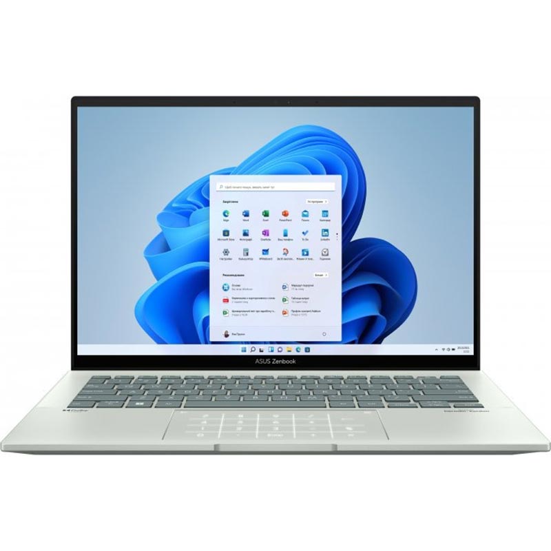 Ноутбук ASUS Zenbook 14 OLED UX3402ZA-KM407W Aqua Celadon (90NB0WC2-M00VS0) Діагональ дисплея 14