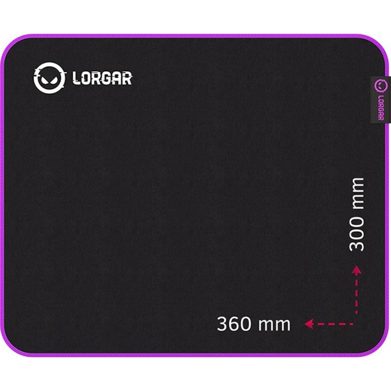 В интернет магазине Коврик Lorgar Main 313 Black-Purple (LRG-GMP313)