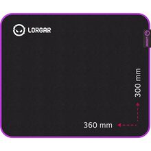 Килимок Lorgar Main 313 Black-Purple (LRG-GMP313)