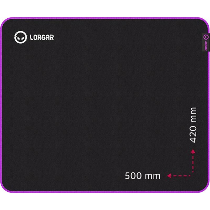 В интернет магазине Коврик Lorgar Main 315 Black-Purple (LRG-GMP315)