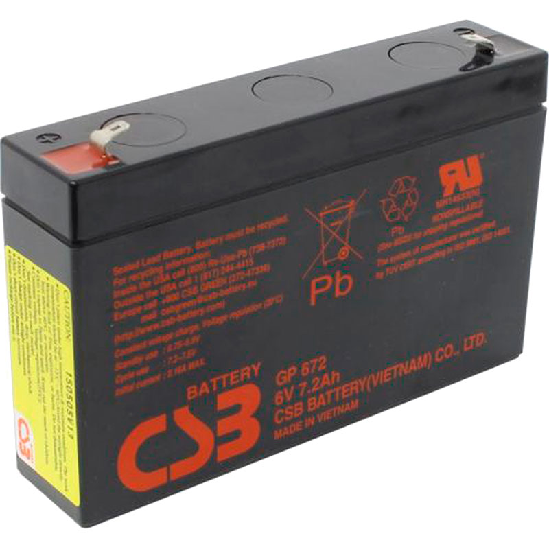 Аккумулятор CSB 6V 7.2A (GP672/10)