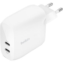 Сетевое зарядное устройство BELKIN 30Вт 2хUSB-С PD PPS White (WCB010VFWH)