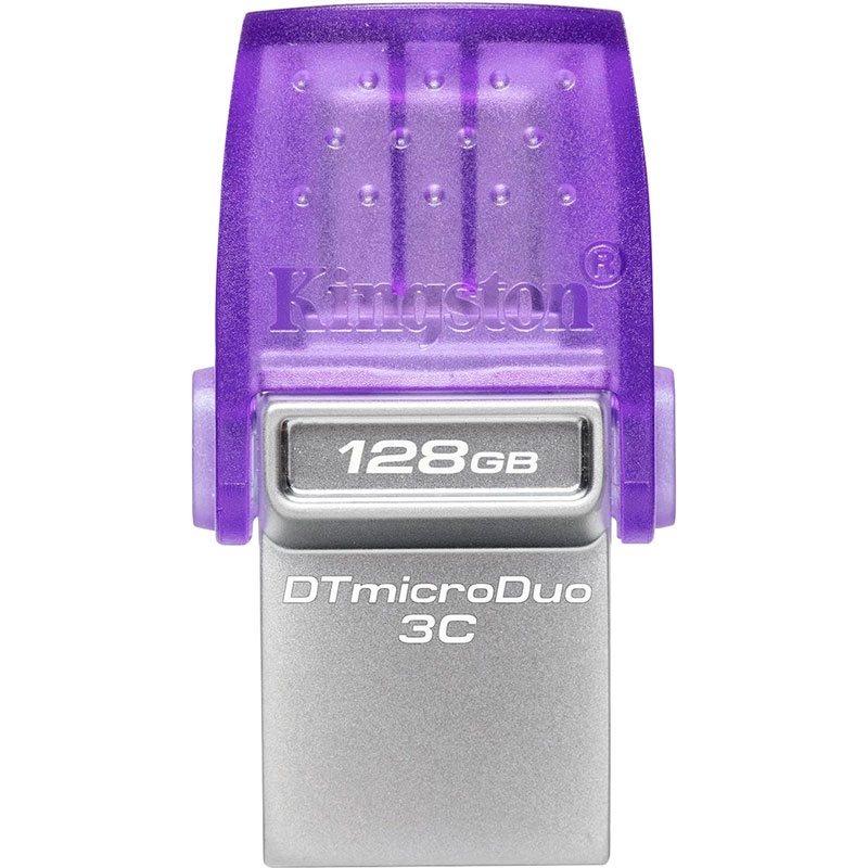 Флеш-драйв KINGSTON DT Duo 3C 128GB 200MB/s dual USB-A + USB-C Конструкция поворотная