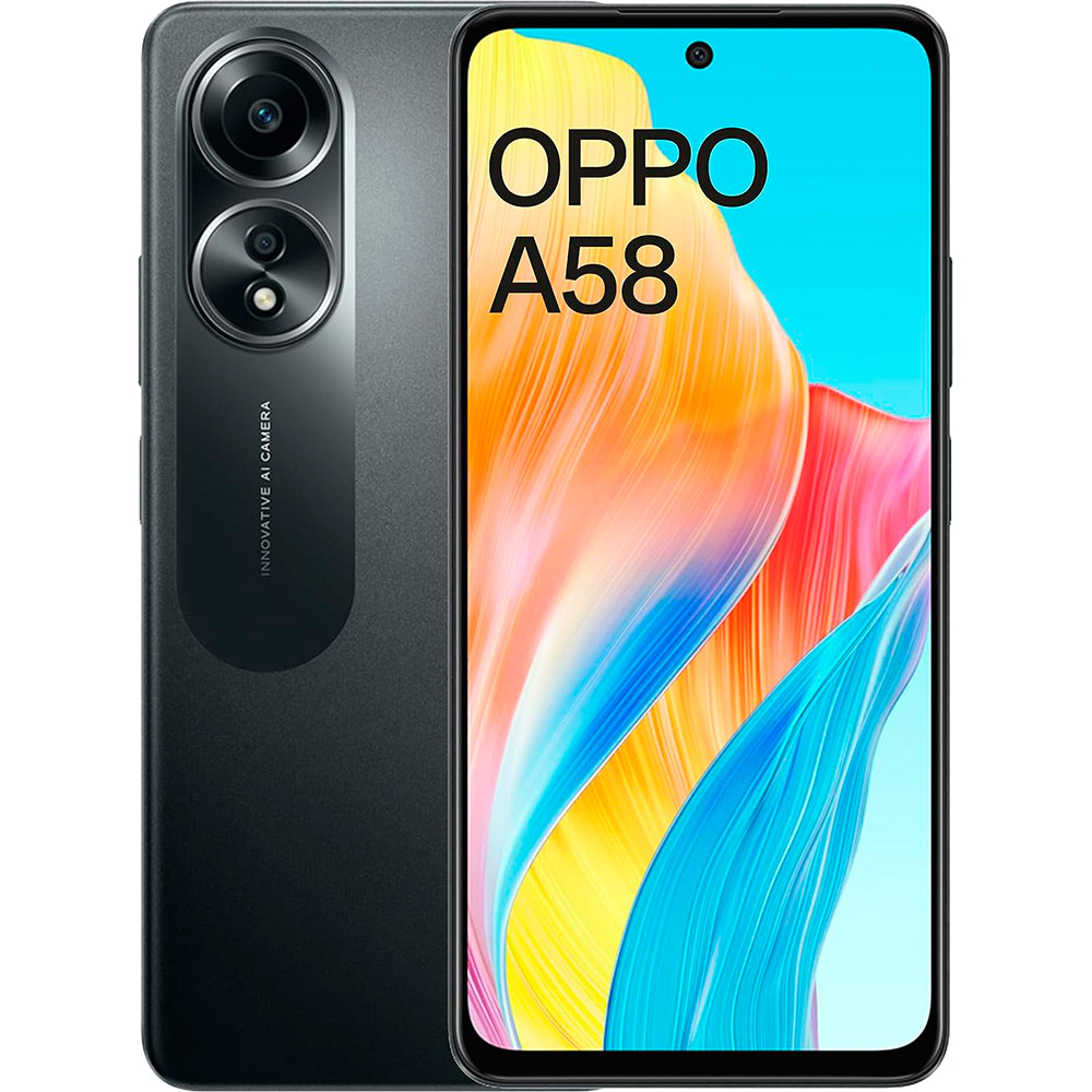 OPPO A58 8/128GB Dual Sim Glowing Black (CPH2577) купить в Киеве ➦ лучшая  цена в Фокстрот по всей Украине: Харьков, Днепр, Одесса, Николаев, Запорожье