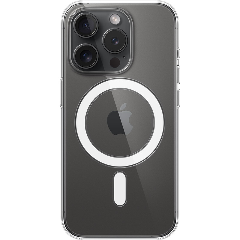 Чехол APPLE для iPhone 15 Pro Clear Case with MagSafe (MT223ZM/A) Материал поликарбонат