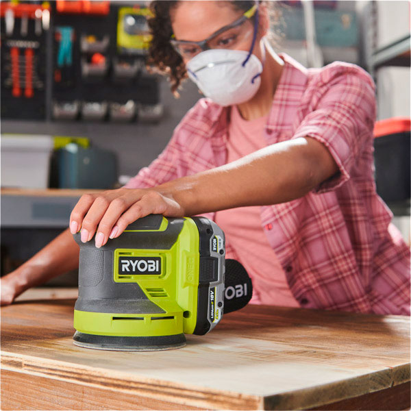 Шлифмашина эксцентриковая  RYOBI ONE+ RROS18-0 (5133005393) Тип эксцентриковая