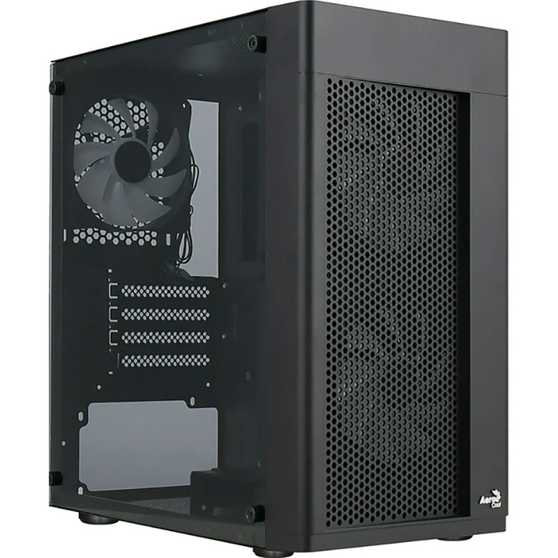 Корпус AEROCOOL Hexform-G-BK-v2 (ACCS-PV38033.11) Black без БП Назначение для настольного компьютера