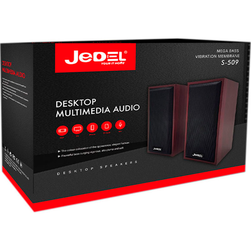 Колонки JEDEL S-509 Black Тип акустики 2.0