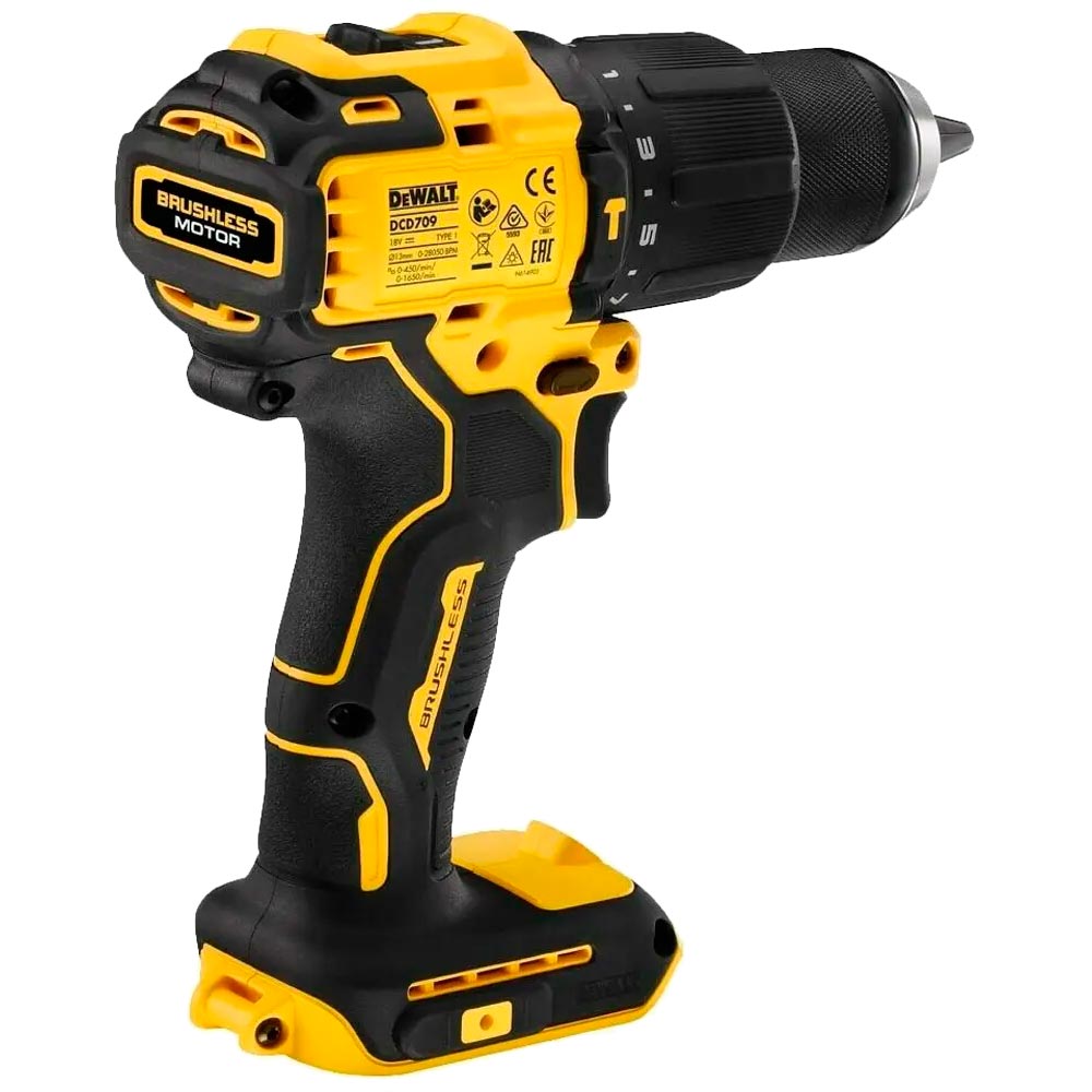 Дрель-шуруповерт DEWALT DCD709P2T Патрон быстрозажимной