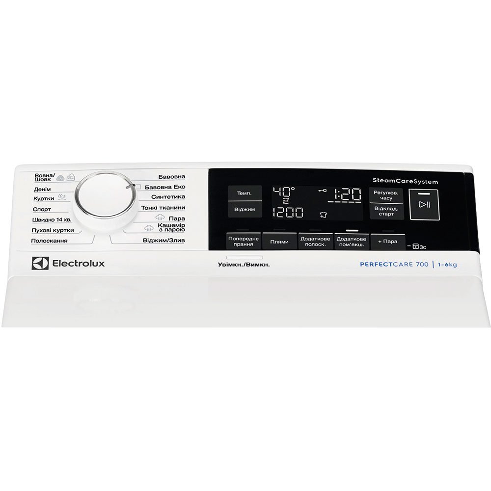 Пральна машина ELECTROLUX EW7TN3362U Тип машини автоматична