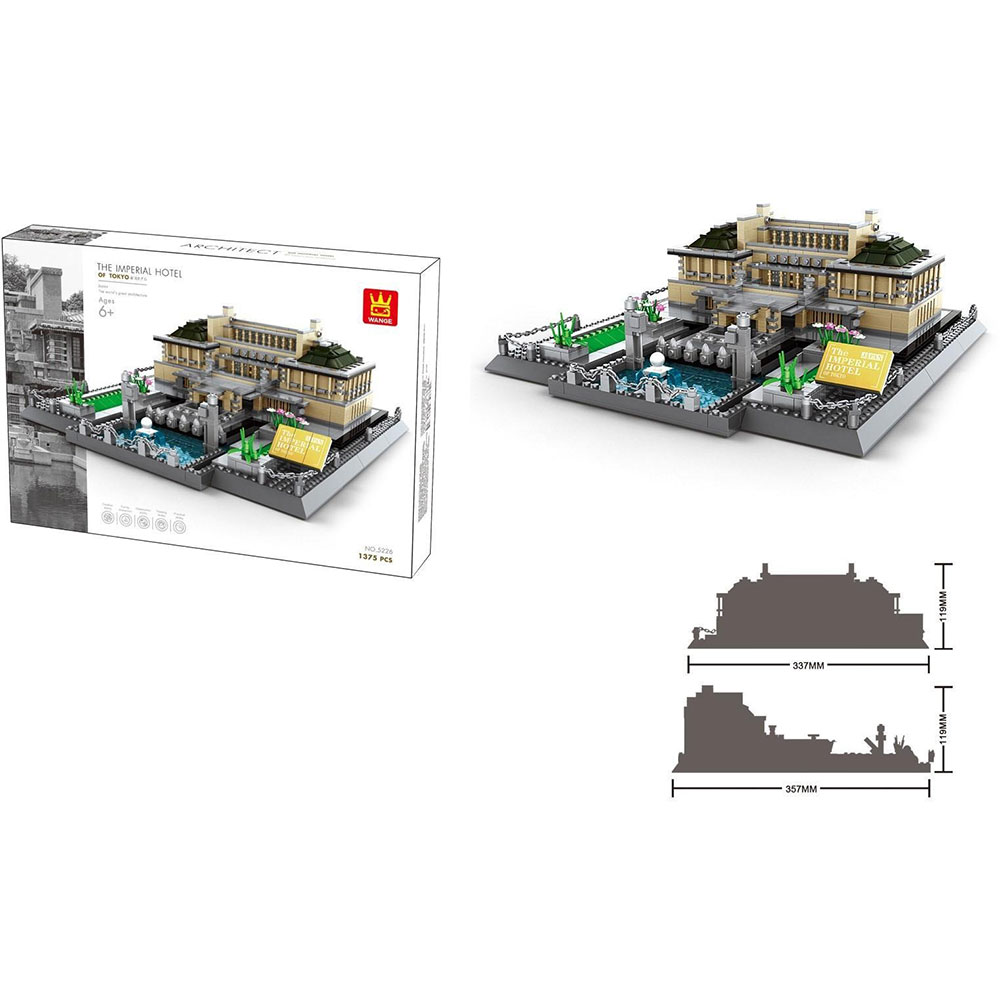 Конструктор Wange Імперіал Готель у Токіо Японія (5226) Тематика будинки