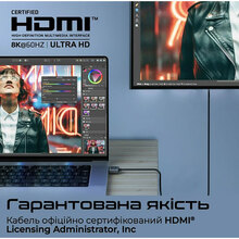 Кабель Promate PrimeLink8K-150 HDMI - HDMI 2.1 UHD HDR 1.5 м Grey (primelink8k-150.grey)