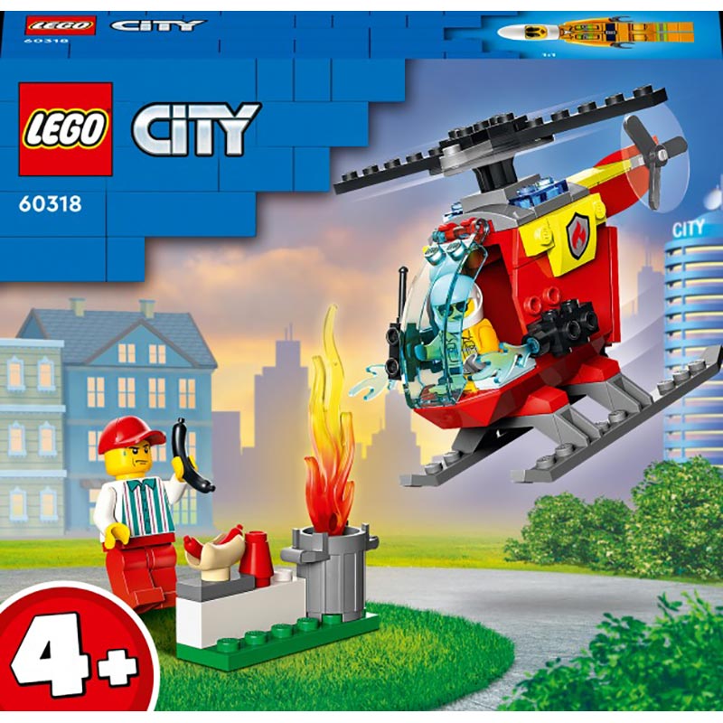 Конструктор LEGO City Пожежний вертоліт 53 деталі (60318)