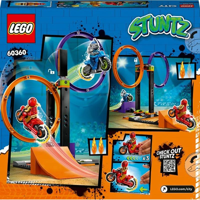 Конструктор LEGO City Stuntz Каскадерське завдання з обертанням 117 деталей (60360) Тип класичний