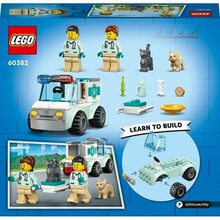 Конструктор LEGO City Фургон ветеринарной скорой помощи 58 деталей (60382)