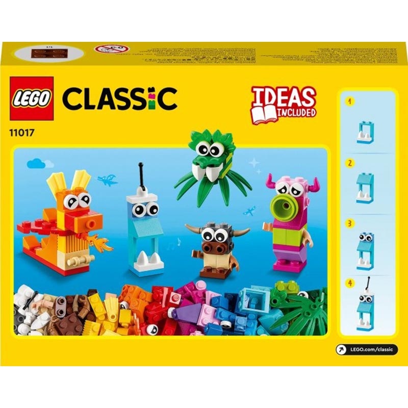 Конструктор LEGO Classic Оригінальні монстри 140 деталей (11017) Тип класичний