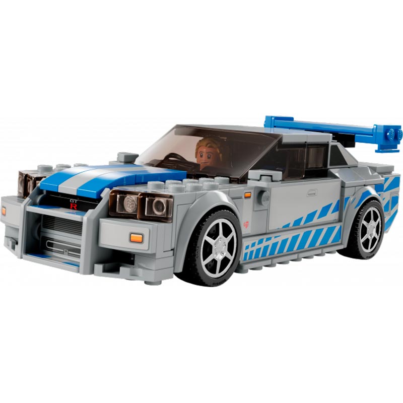 Конструктор LEGO Speed Champions "Подвійний форсаж" Nissan Skyline GT-R (R34) 319 деталей (76917) Тип класичний