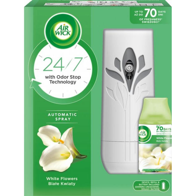 Освежитель воздуха AIR WICK Freshmatic Райские цветы 250 мл (5900627073591) Особенности Автораспылитель