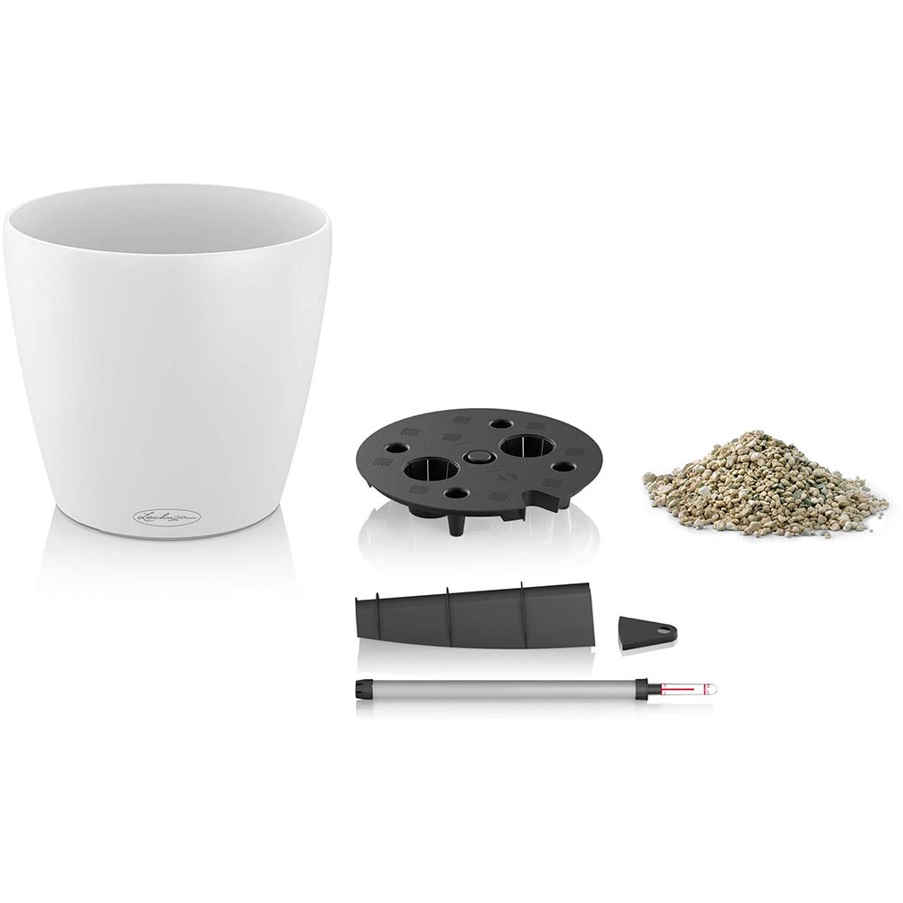 Горщик для рослин Lechuza Classico Color 18 White (13261) Матеріал пластик