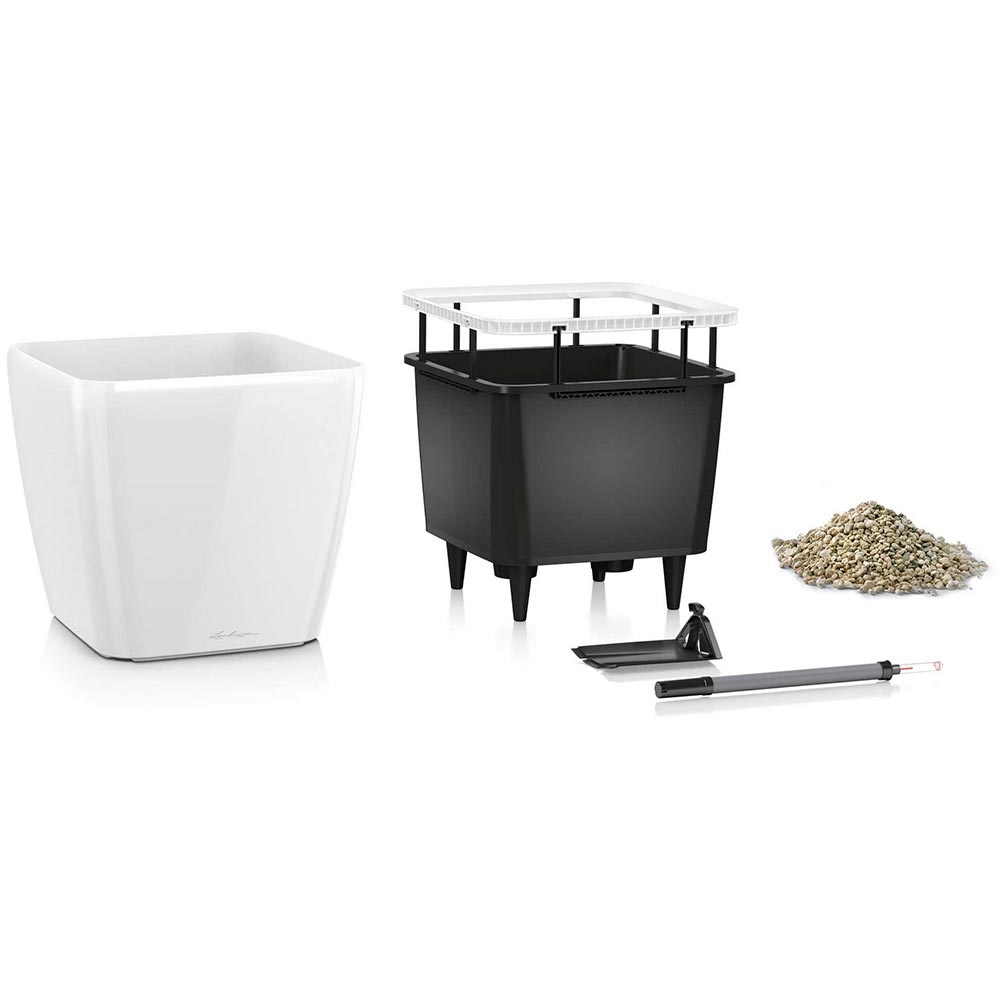 Горшок для растений Lechuza Quadro Premium LS 43 White (16180) Дополнительно Форма: Квадрат; Тип: Умные вазоны; Назначение: Универсальные; Объем воды: 9.7 л; Максимальная высота растения: 100 см