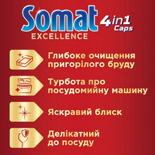 Таблетки для посудомийної машини SOMAT Somat Exellence Екселенс 56 таблеток (9000101576160)