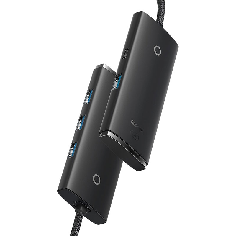 USB-хаб BASEUS Lite Series 4in1 Black (37802) Тип питания пассивный
