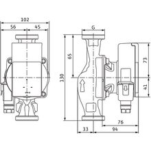 Насос циркуляційний WILO Atmos Pico 25/1-6, 1/2", 10 бар, 130 мм, 40 Вт, 230V
