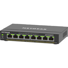 Коммутатор NETGEAR GS308EPP 8xGE PoE+ (123Вт)