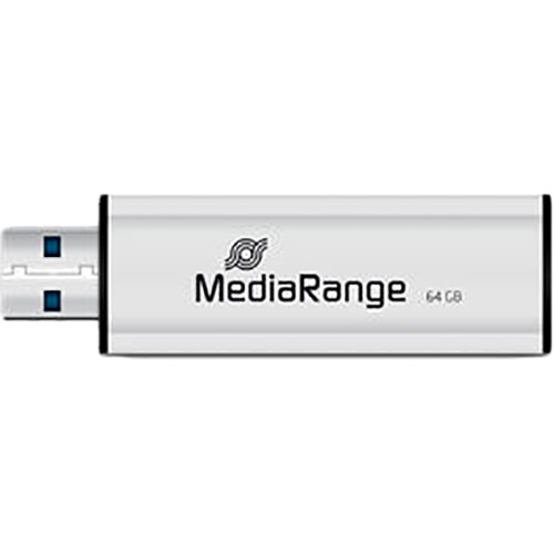 Флеш-драйв MEDIARANGE 64GB USB 3.0 Black/Silver (MR917) Матеріал корпуса пластик