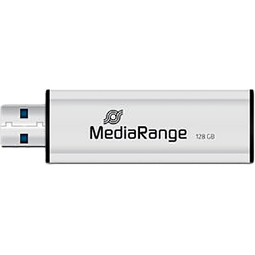 Флеш-драйв MEDIARANGE 128GB USB 3.0 Black/Silver (MR918) Конструкція висувна